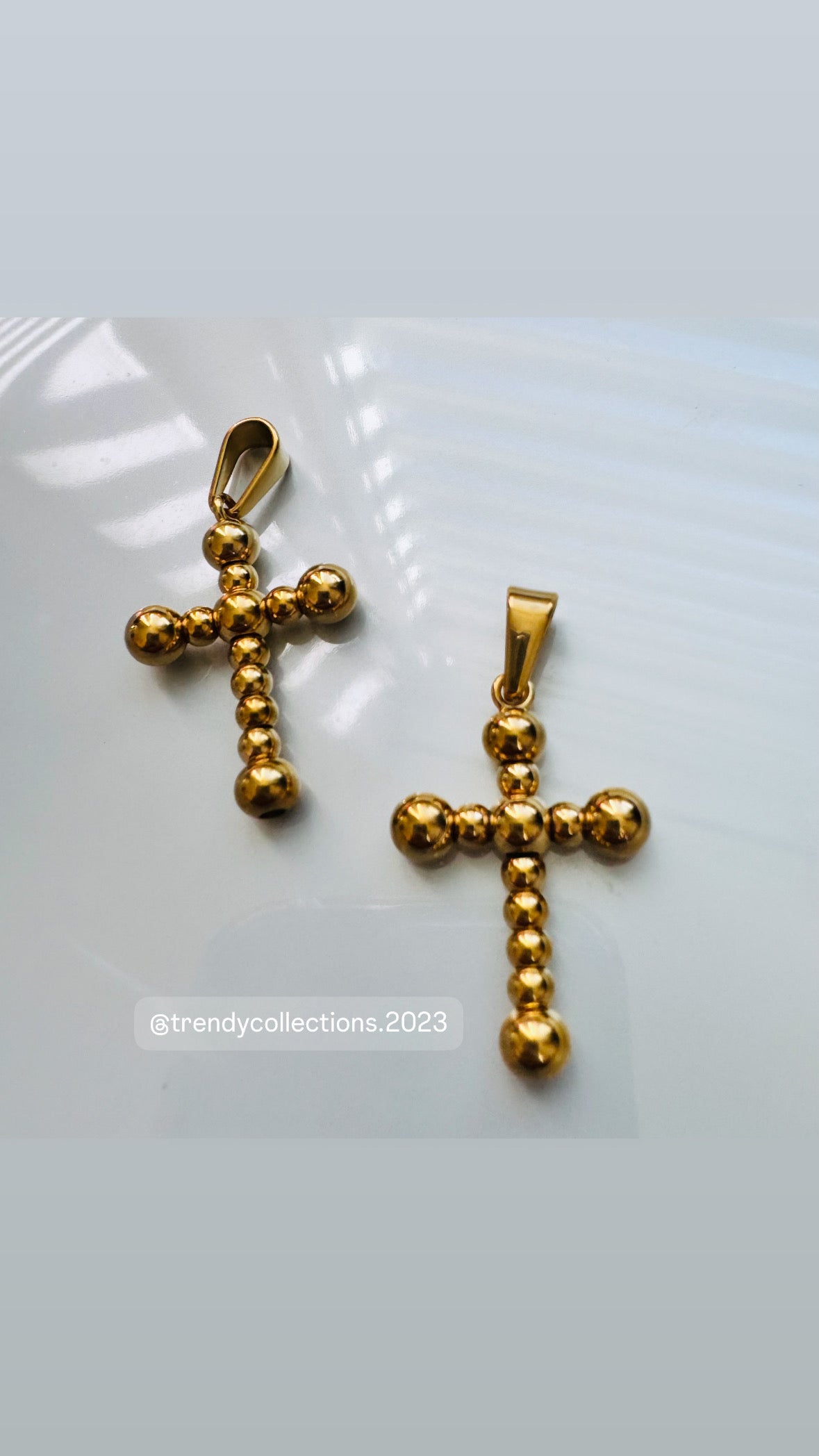 Cross Beaded Charm