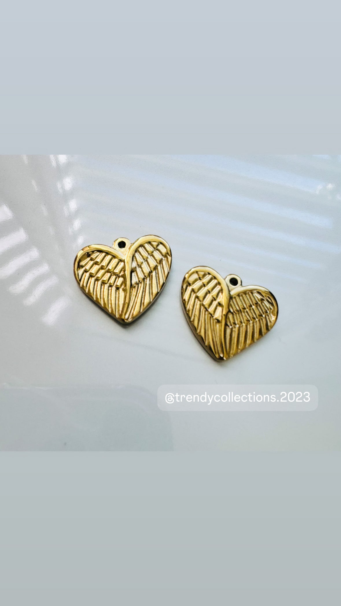 Wing Heart Charm