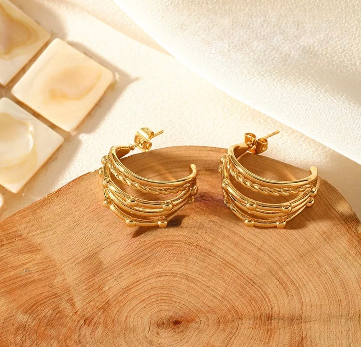 Emma Earrings- 316l Stainless Steel Earrings