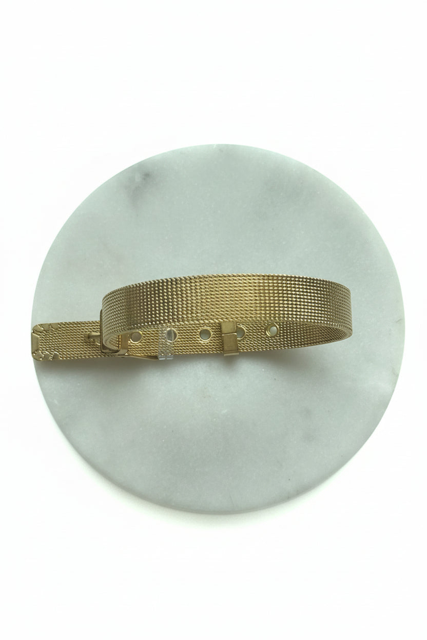 Emilia Belt-Bracelet- Trendy Stainless Steel Bracelet Charm Bracelet with Crystal Details.