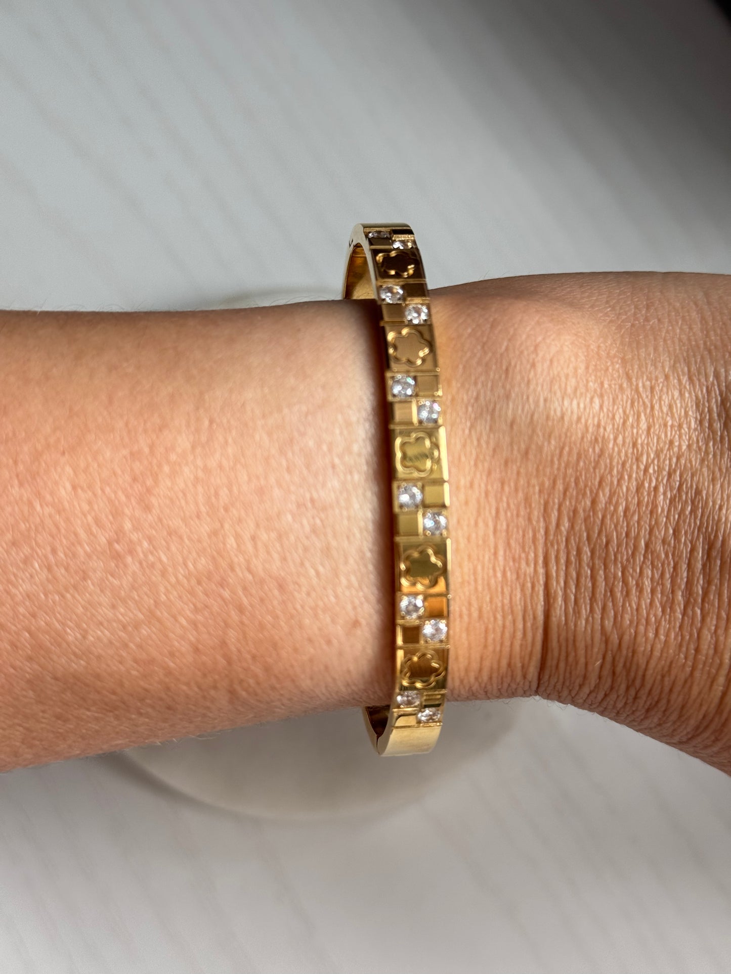 Daisy Bangle- 316l Stainless Steel Bracelet