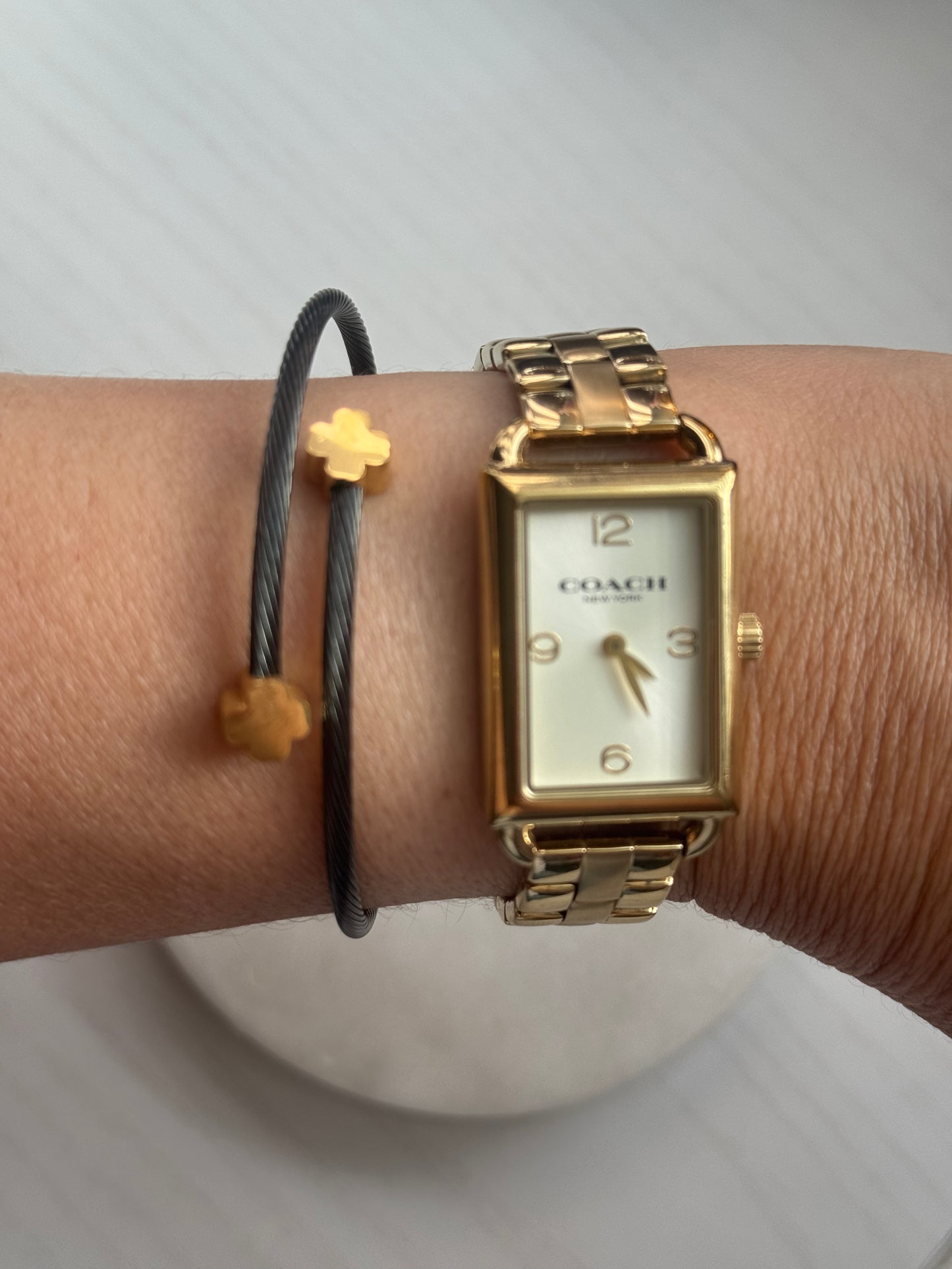 Noir Clover Set – Cable Bracelet & Ring