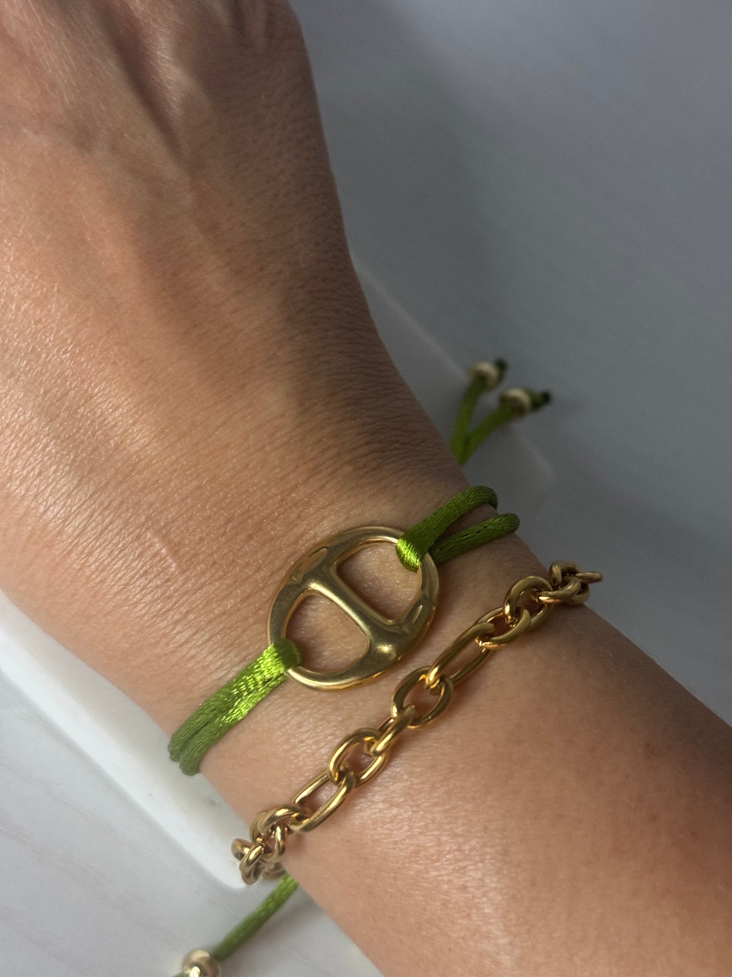 Arden Paperclip Chain Bracelet- Gold Minimal Link Made for You