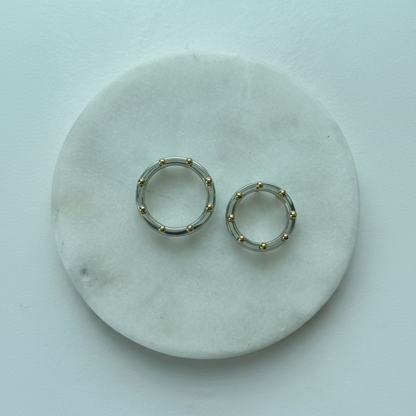 Deva Mixed Metal Statement Ring