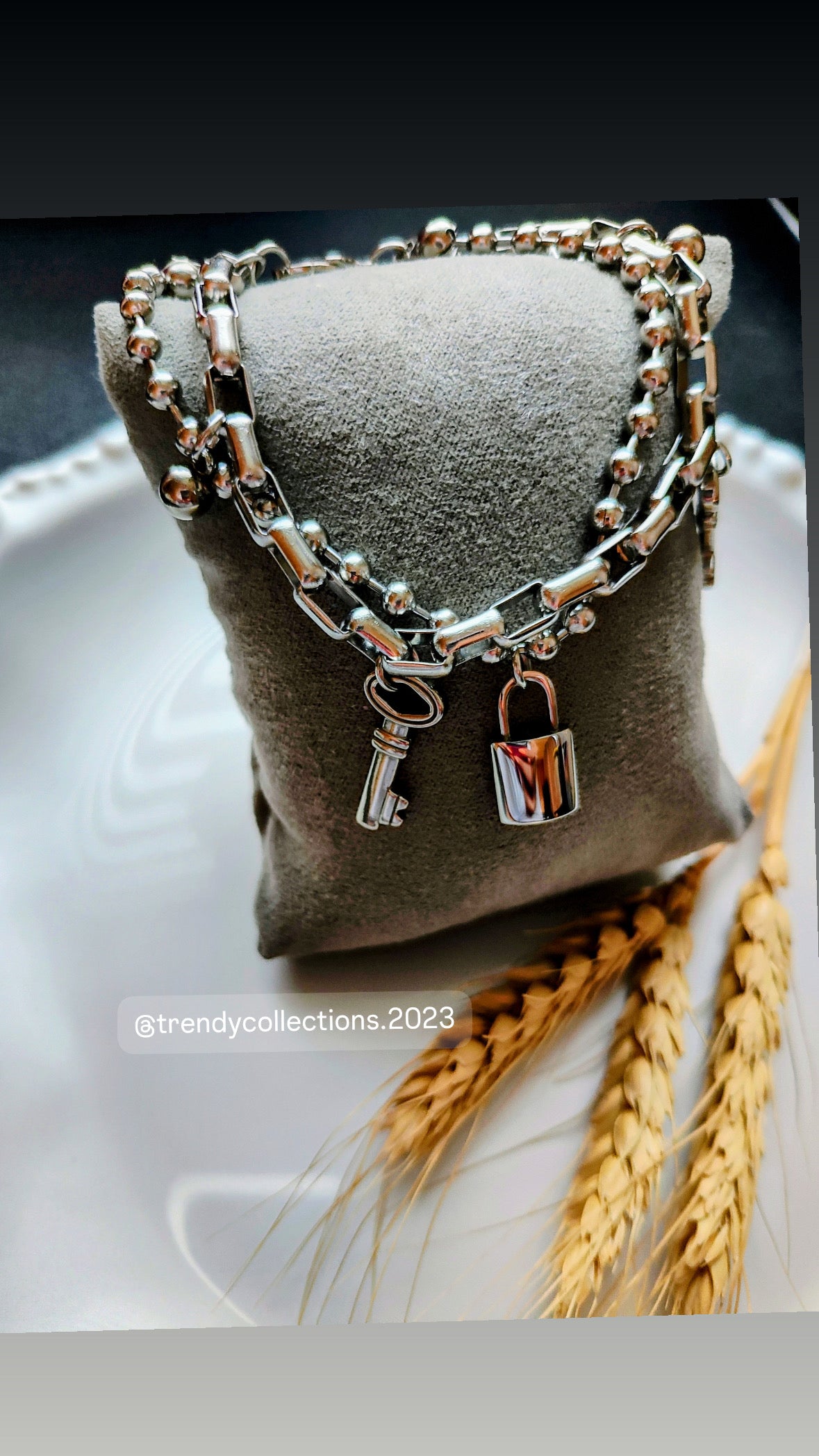 Lock Key Bracelets (silver)