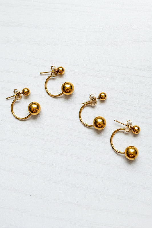 Orbit Gold Hoop Earrings