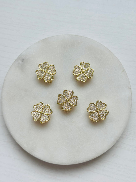 Charms for Emilia Bracelet – Crystal Clover & Floral Charms