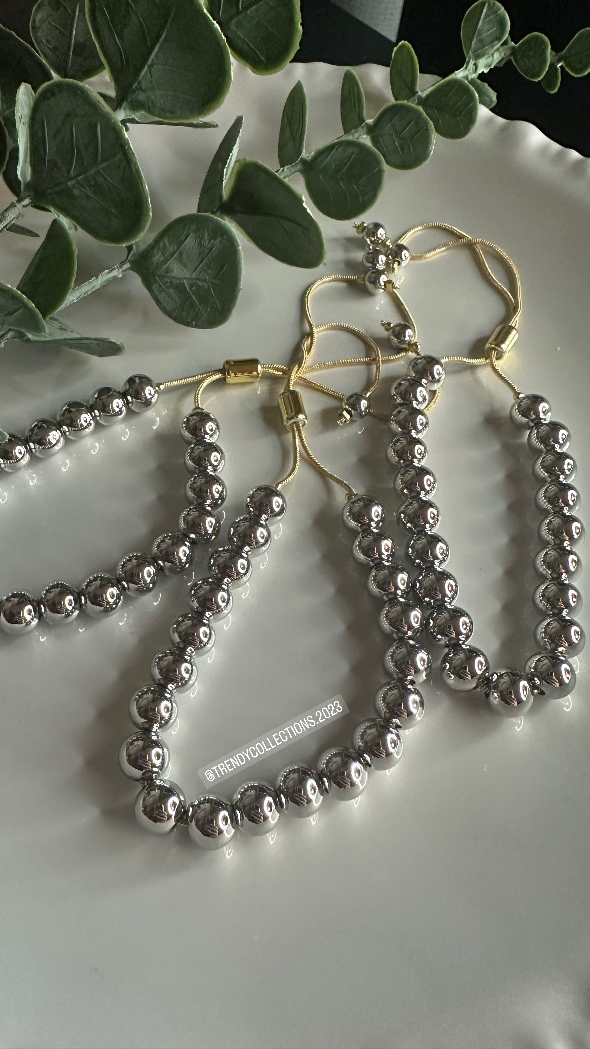 Chunky Silver Beads