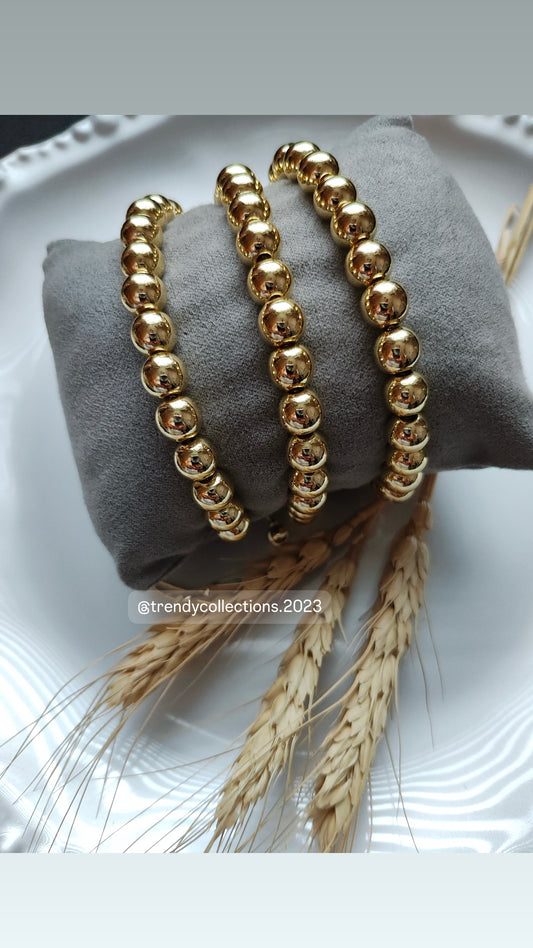 Chunky Beads Bracelet (Gold)