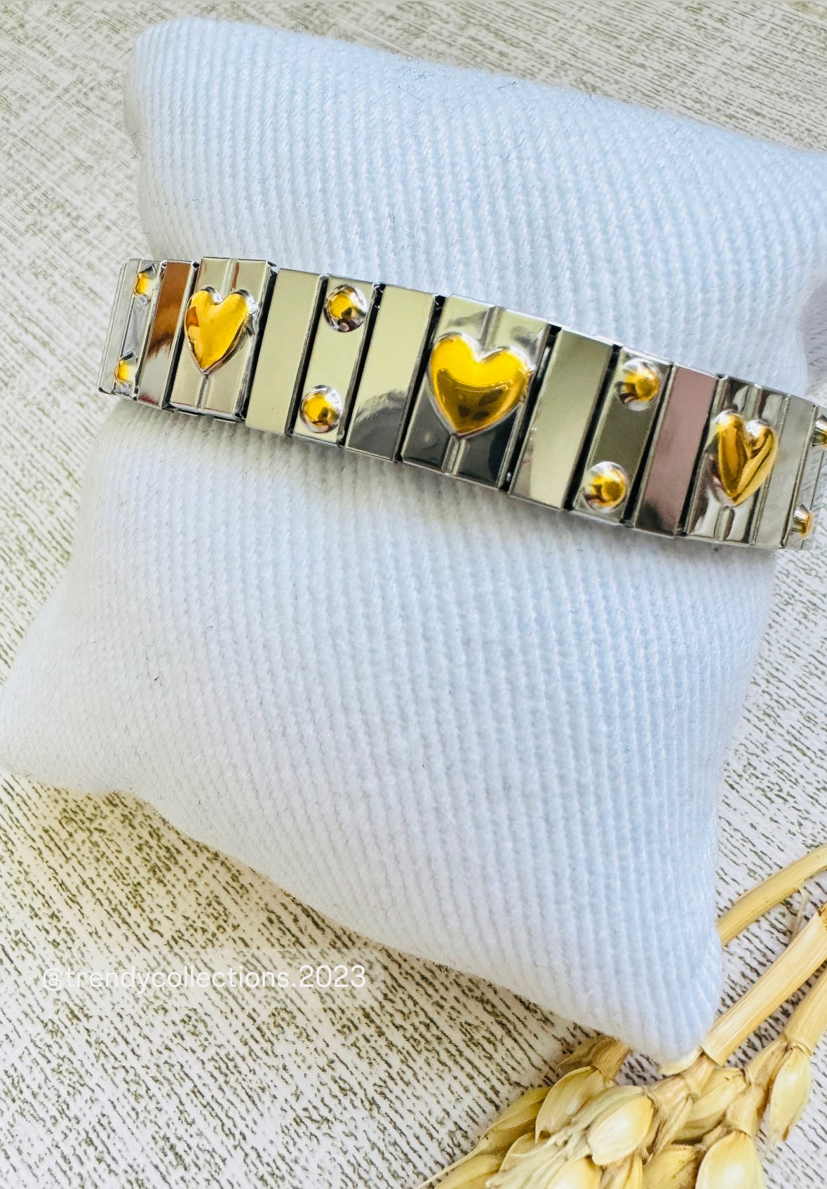 Hearts Silver Bracelet