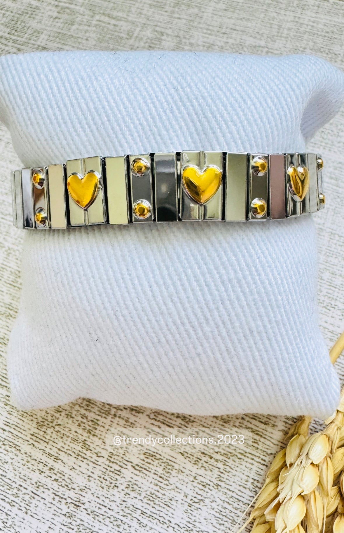 Hearts Silver Bracelet
