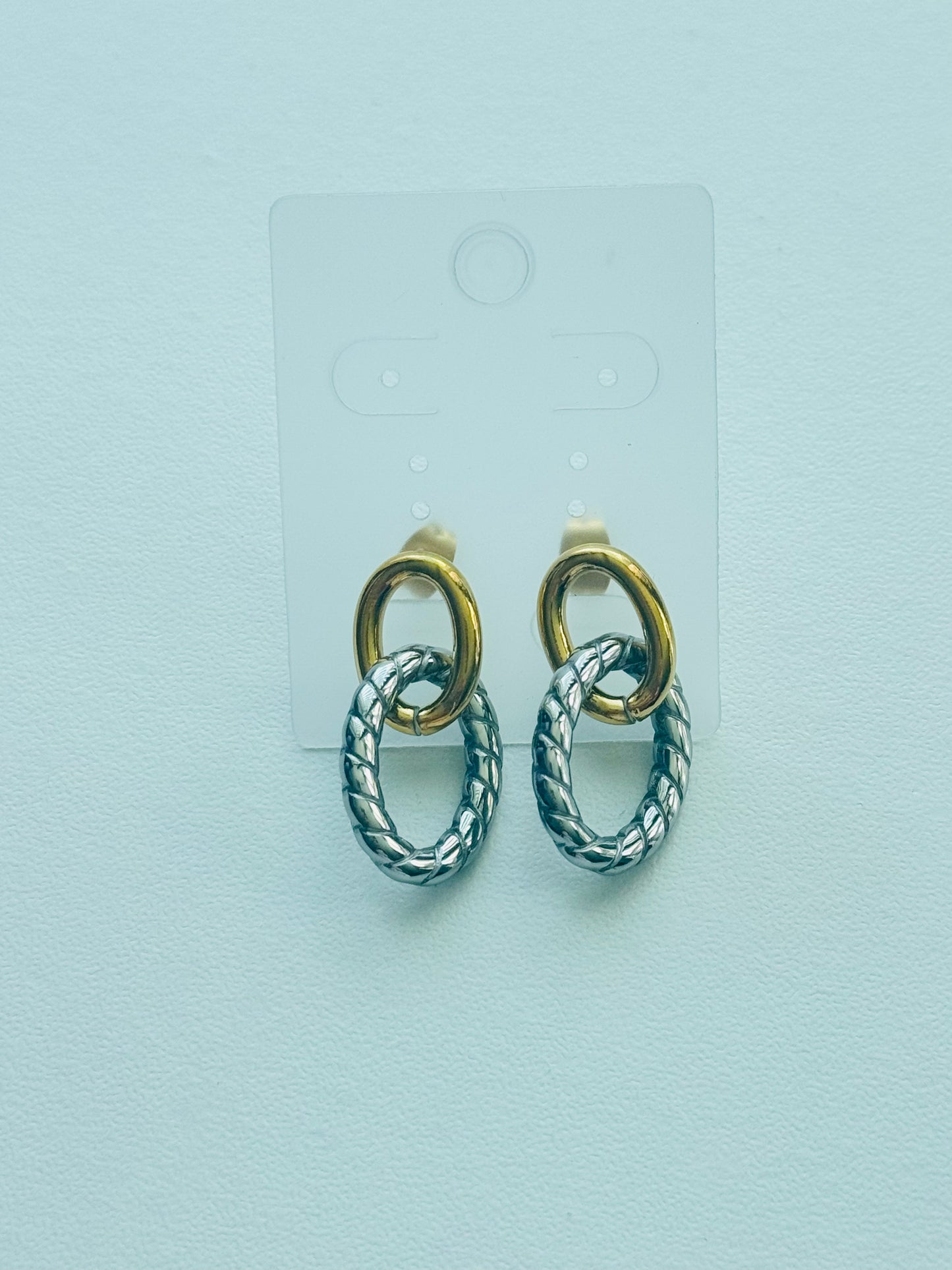 Link Earrings (two tones)