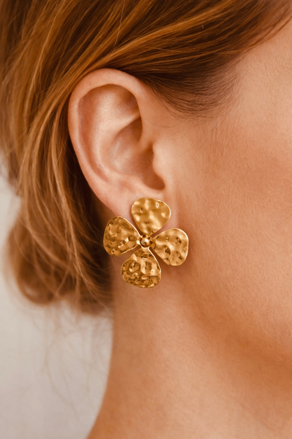 Alheli Hammered Statement Earrings