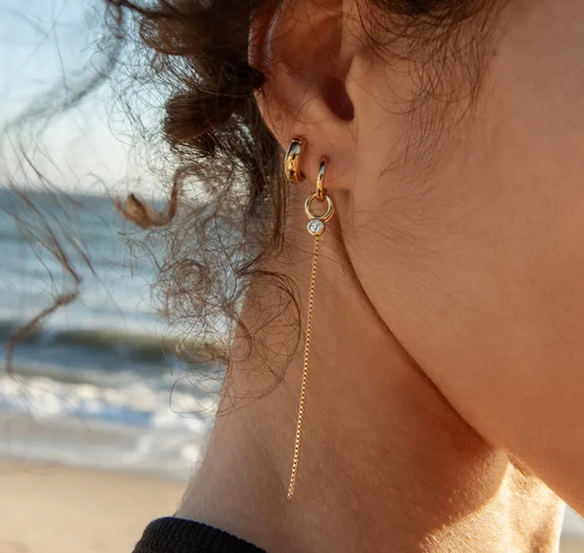 Classy Earrings – Convertible 18K Gold Plated Stainless Steel Drops