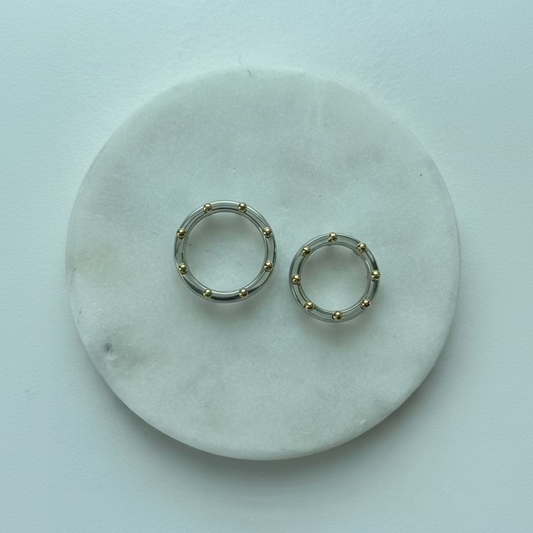 Deva Mixed Metal Statement Ring