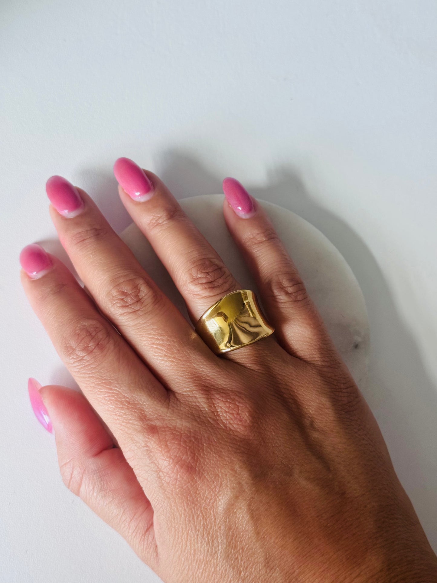 Niara Geometric Gold Ring