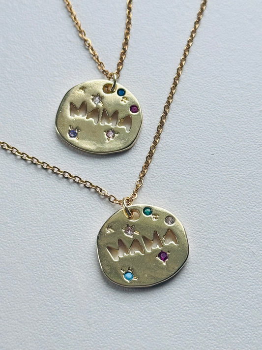Maya Necklace – Mama Medallion Pendant (Made For You)