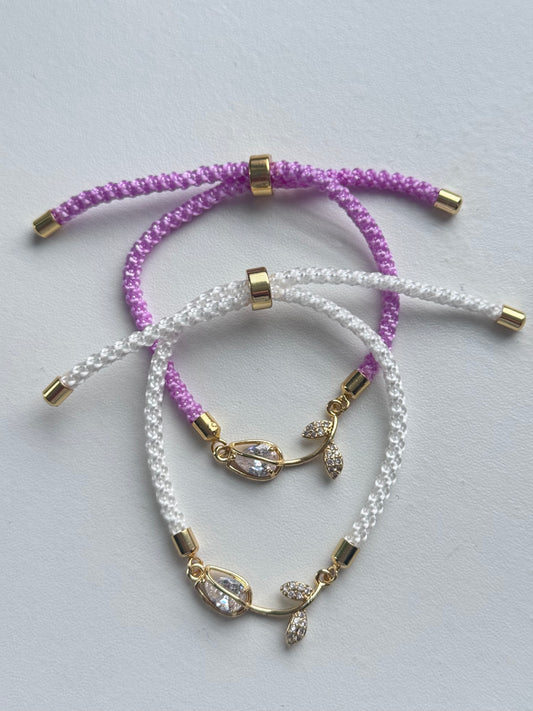 Floréa Bracelet – Handmade Floral Crystal Bracelet