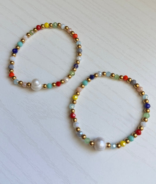 Joy Bracelet – Freshwater Pearl Tassel Stretch Bracelet