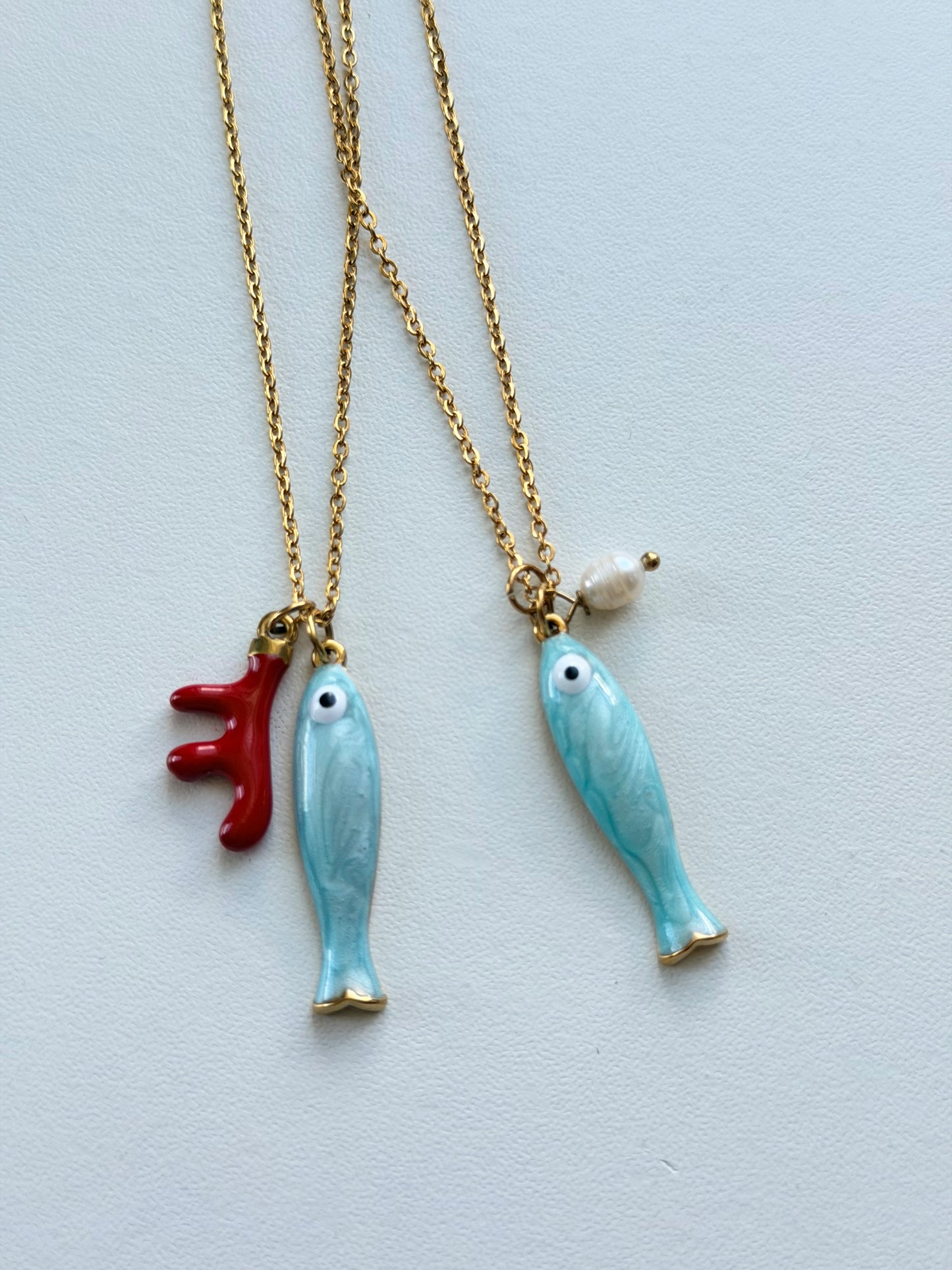 Kairi Necklace – Baby Blue Fish Charm