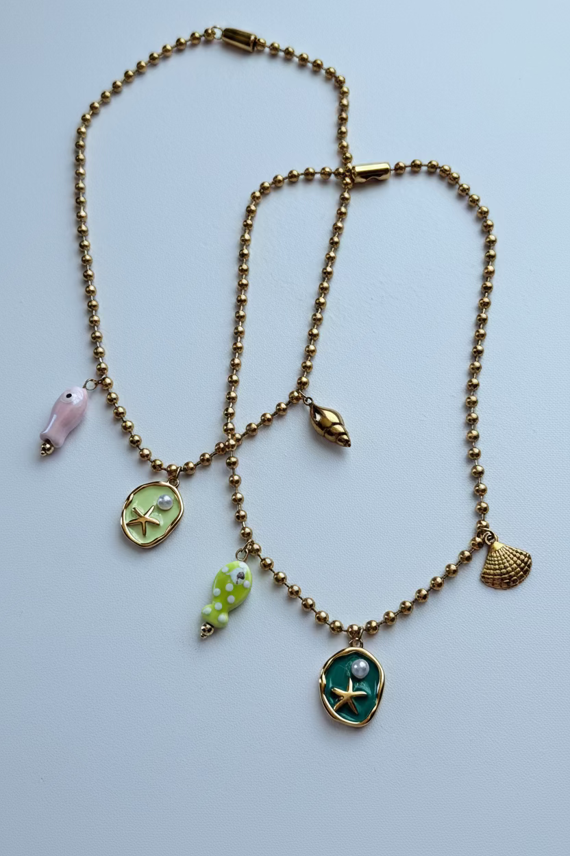 Galia Multi Charm Necklace