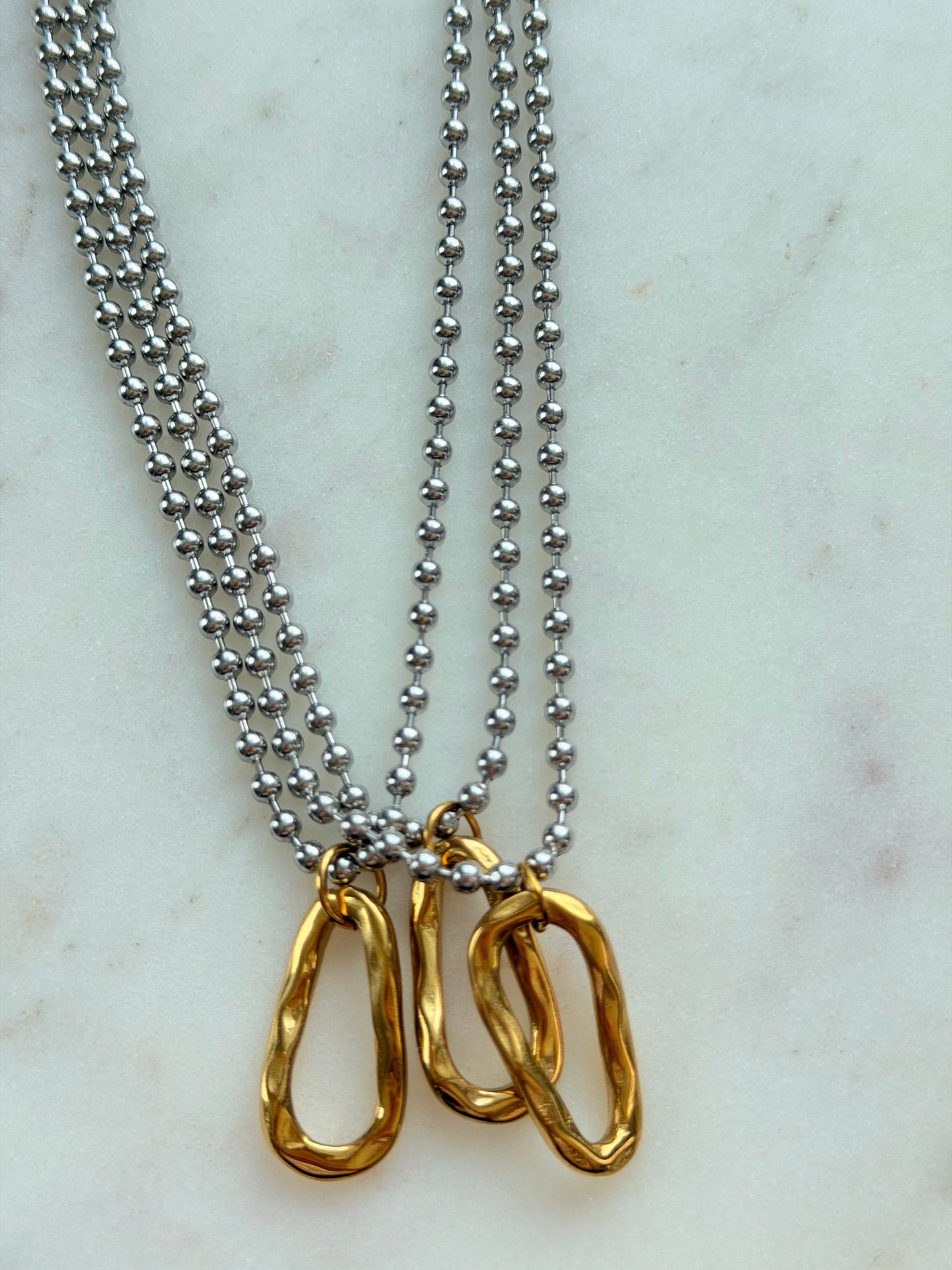 Duality Necklace | Two-Tone Necklace