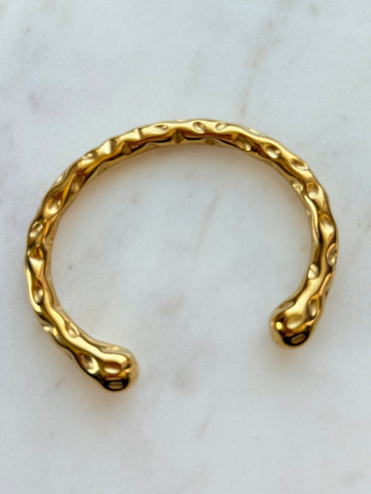 Cleo Cuff - Titanium Steel Statement Bracelet