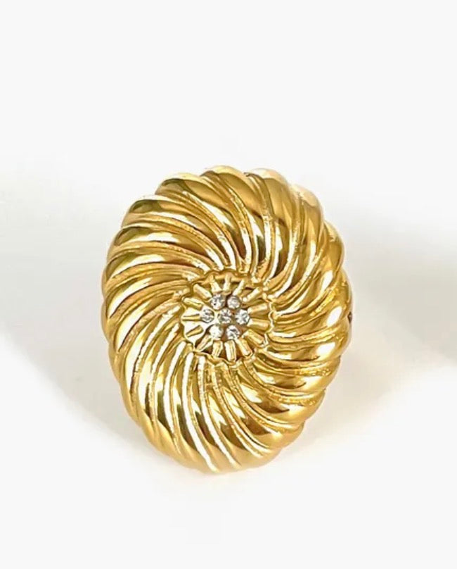 Nautila Ring - 316l Stainless Steel Statement Ring
