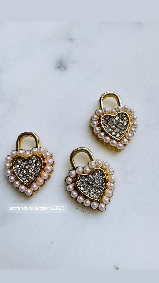 Pearl Hearts Charm