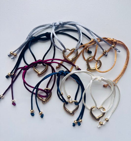 Freya Bracelets – Heart Link Charm (Made For You)